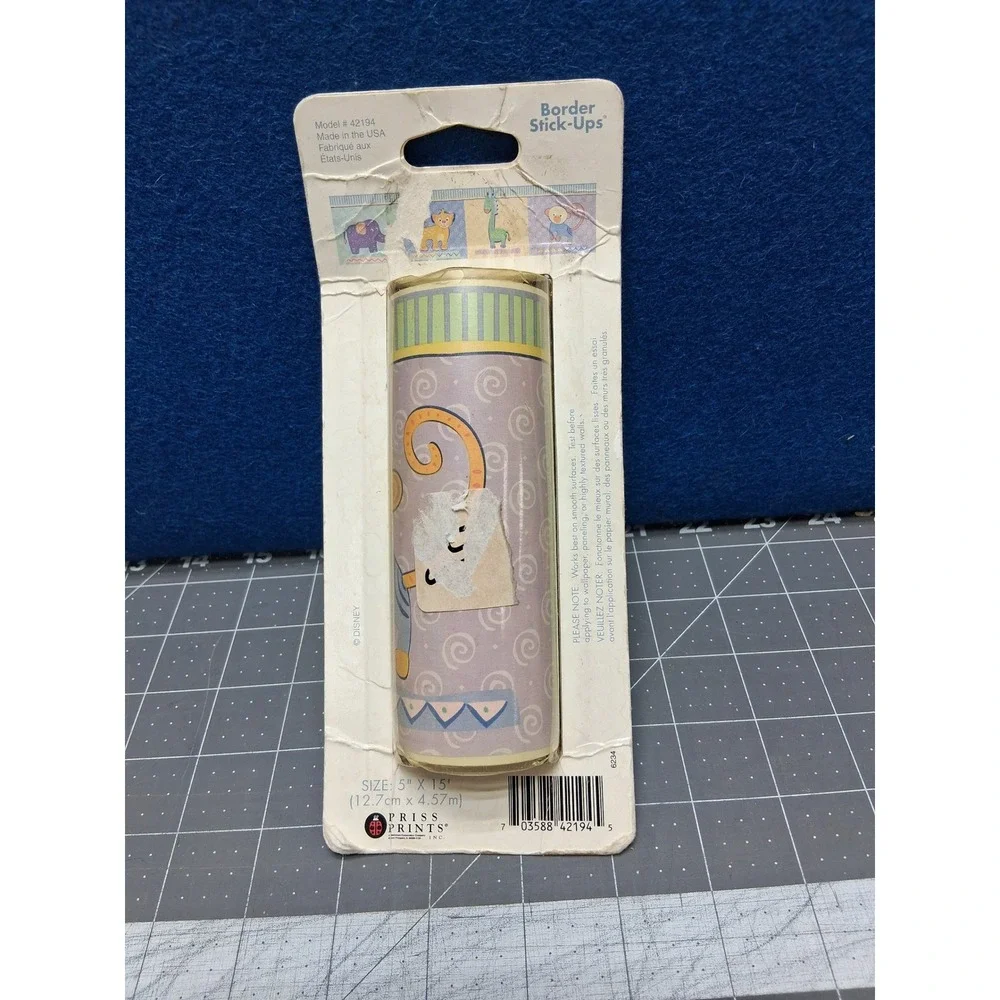 Disney Baby Wall Border Stick Ups Multicolor Animal Safari 42194